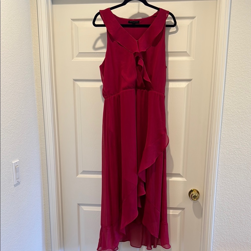 Banana Republic Sleeveless Pink/Red Dress size Large
